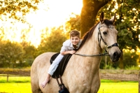 Paardenfotoshoot met kinderen