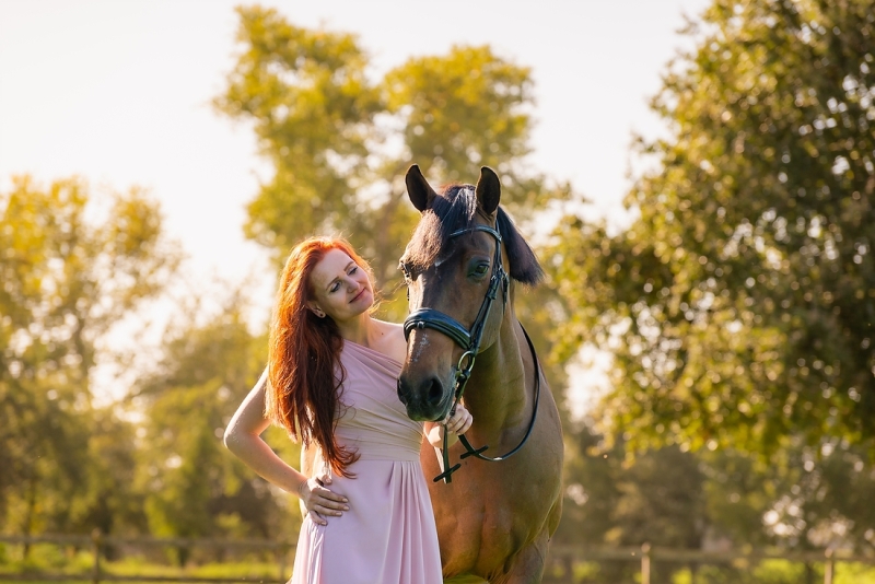 Vrouw en paard