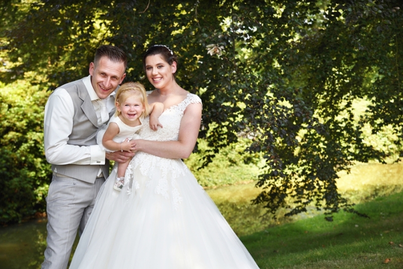 Familie foto bruidsdag