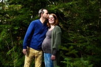 Zwangerschapsshoot in het bos