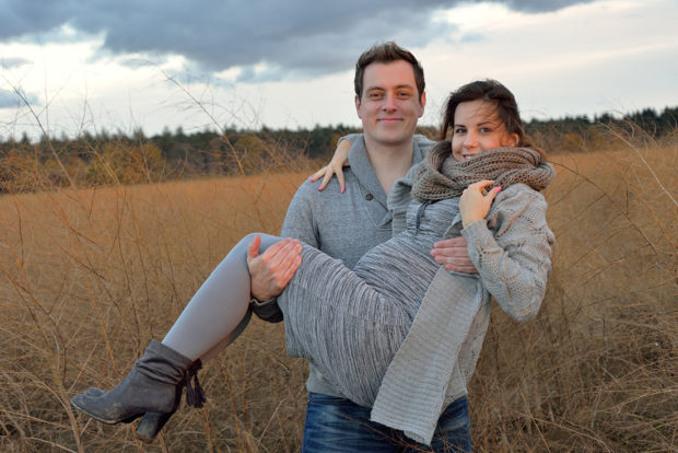 Zwangerschap fotoshoot in de natuur in Limburg