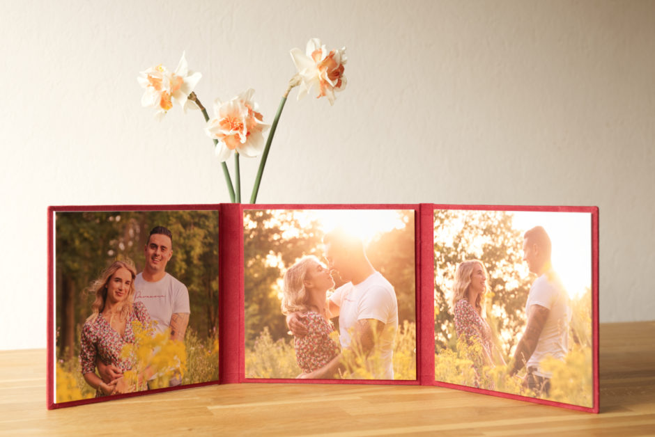 Luxe foto producten, een fotodrieluik kopen. Mogelijk bij boeking van familiefotografie bij fotograaf uit Limburg.